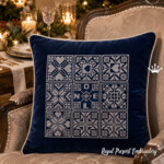 Noel Quilt Blocks – Cross-Stitch Machine Embroidery Designs - 2 sizes
