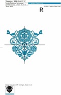 Nordic Folk Machine Embroidery Design - 4 sizes