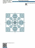 Norwegian Ornaments Cross-stitch Embroidery Designs - 4 sizes
