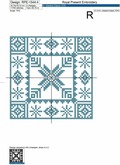 Norwegian Ornaments Cross-stitch Embroidery Designs - 4 sizes