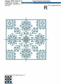 Norwegian Ornaments Cross-stitch Embroidery Designs - 4 sizes