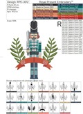 Nutcracker Warrior Machine Embroidery Design - 5 sizes