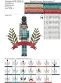 Nutcracker Warrior Machine Embroidery Design - 5 sizes