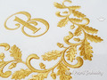 Oak Wreath Corner Machine Embroidery Design - 6 sizes