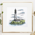Old Lighthouse Light stitching - 6 sizes