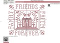One-Color House Cross-stitch Machine Embroidery Design - 3 sizes