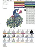 Oriental Peacock on a Blooming Branch - 3 sizes