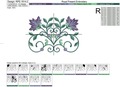 Oriental border Machine Embroidery Design - 3 sizes