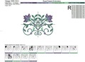 Oriental border Machine Embroidery Design - 3 sizes