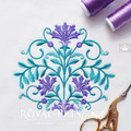 Oriental pattern Machine Embroidery Design - 3 sizes