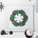 Ornamental Christmas Wreath - 3 sizes