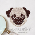 Ornamental Pug dog - 6 sizes