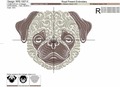 Ornamental Pug dog - 6 sizes