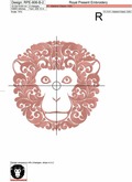 Ornamental Machine Embroidery Designs Monkey