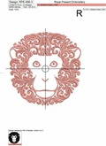 Ornamental Machine Embroidery Designs Monkey