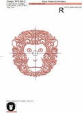 Ornamental Machine Embroidery Designs Monkey