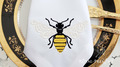 Ornate Bee machine embroidery design - 2 sizes