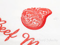 Ornate Beef Meat Machine Embroidery Design - 3 sizes