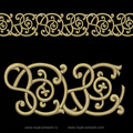 Ornate Border Free Machine Embroidery Design - 2 sizes