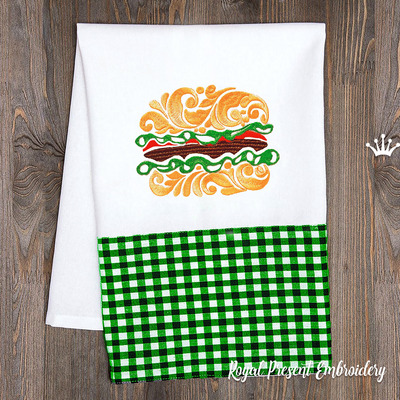 Ornate burger