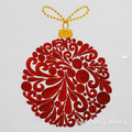 Ornate Christmas Ball Machine Embroidery Design