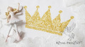Ornate Crown Machine Embroidery Design - 4 sizes