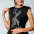 Ornate Deer Machine Embroidery Design - 3 sizes