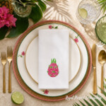 Ornate Dragon Fruit Machine Embroidery Design
