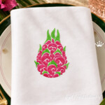 Ornate Dragon Fruit Machine Embroidery Design