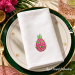 Ornate Dragon Fruit Machine Embroidery Design