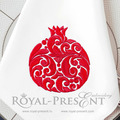 Ornate Pomegranate Machine Embroidery Design