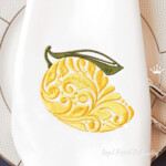 Ornate Mango Machine Embroidery Design – 2 Sizes