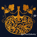 Ornate Pumpkin Machine Embroidery Design - 5 sizes