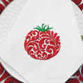 Ornate tomato Machine Embroidery Design