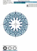 Ottoman pattern Machine Embroidery Design
