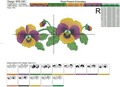 Pansies Free Machine Embroidery design
