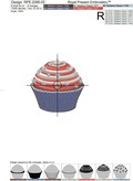 Patriotic Cupcake - 3 sizes