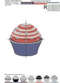 Patriotic Cupcake - 3 sizes