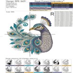 Oriental Peacock Portrait - 3 sizes