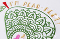 Pear Mandala machine embroidery design - 3 sizes