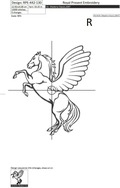 Pegasus Machine Embroidery Design - 3 sizes