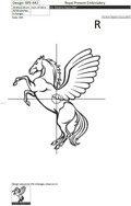 Pegasus Machine Embroidery Design - 3 sizes
