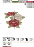 Peonies Machine Embroidery Design - 3 sizes