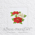 Peonies Machine Embroidery Design - 3 sizes