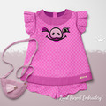 Pig face Machine Embroidery Design - 4 sizes