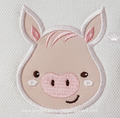 Piglet Applique machine embroidery design