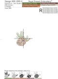 Pine Cones Machine Embroidery Designs Set - 2 sizes