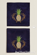 Pineapple with frame Machine Embroidery Design - 5 sizes