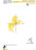 Pink Horse Machine Embroidery Design - 2 sizes