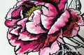 Pink Peony with Leaves Machine Embroidery Design - 7 sizes